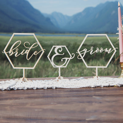 Bride and Groom Sign