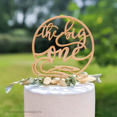 The big one cake topper