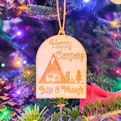 Happy Campers Christmas ornament