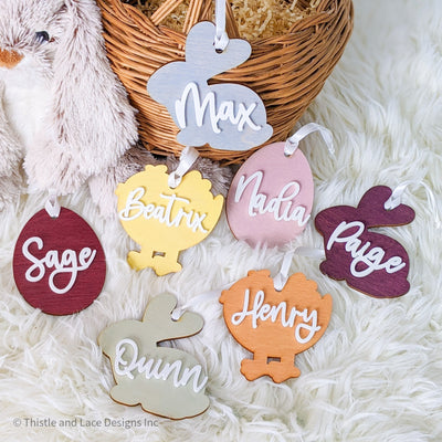 Personalized Easter basket tag