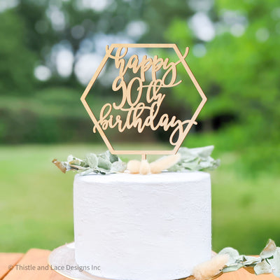 Custom Birthday Cake Topper, 90th birthday cake topper, 90th birthday decorations, 90th Cake Topper, 90th birthday ideas, Ages 90-99
